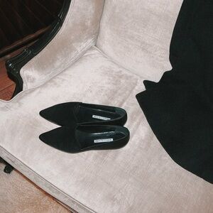 Manolo Blahnik Black Flats